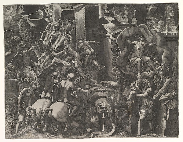 The Fall of Troy and Escape of Aeneas