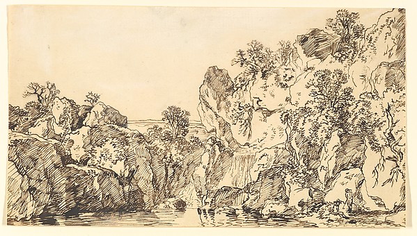 Rocky Landscape with a Lake