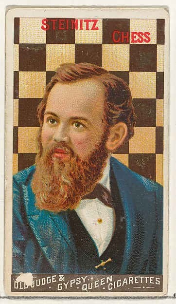 Steinitz, Chess, from the Goodwin Champion series for Old Judge and Gypsy Queen Cigarettes