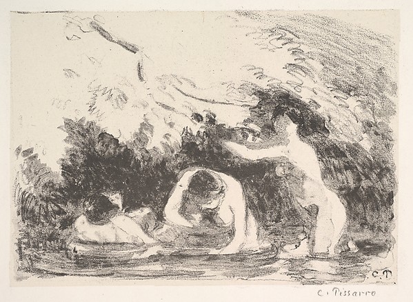 Bathers in the Shade of Wooded Banks