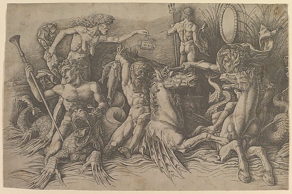 The Battle of the Sea Gods (left portion of  frieze)