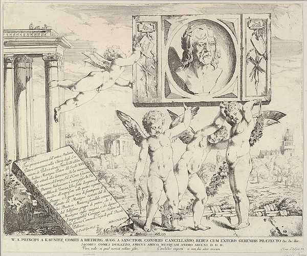 Title page: Homage to Mantegna, from "The Story of Saints James and Christopher in the Eremitani Chapel"