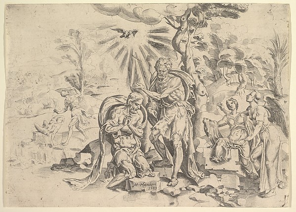 The Baptism of Christ by Maarten van Heemskerck