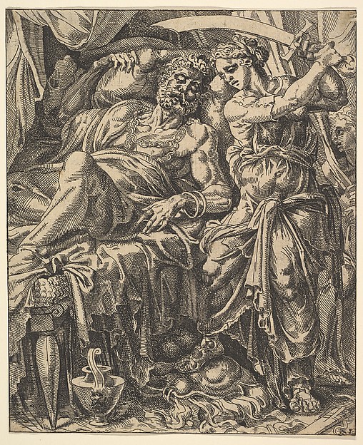Judith Slaying Holofernes, from "The Story of Judith and Holofernes" by Maarten van Heemskerck