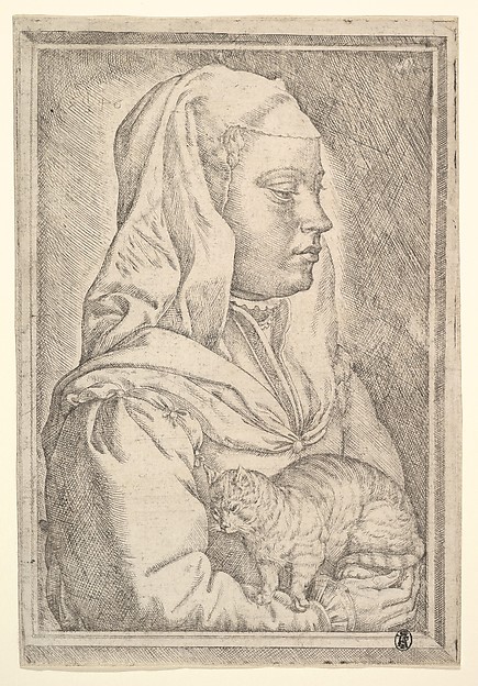 Girl with a Cat