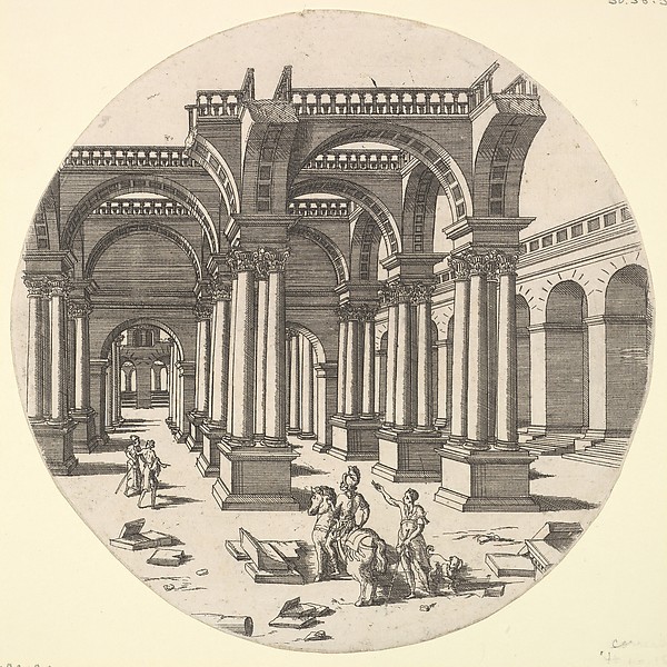 Perspectival View, Temple of Isis