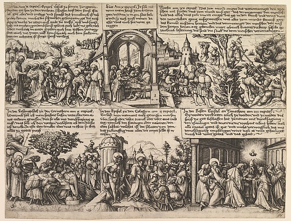 Different Scenes, from the Gospels and from Acta Apostolorum