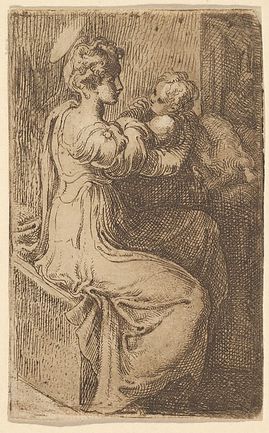 Virgin and Child by Parmigianino (Girolamo Francesco Maria Mazzola)