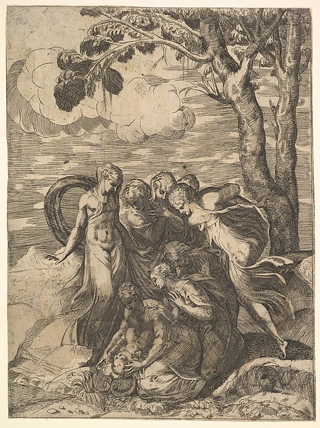 Moses Rescued from the Nile by Battista Angolo del Moro