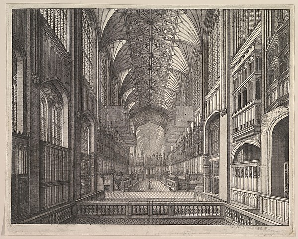 St. George's Chapel Choir, Windsor (from Elias Ashmole's "The Order of the Garter," 1672)