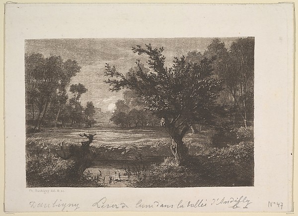 Moonrise in the Valley of the Andilly