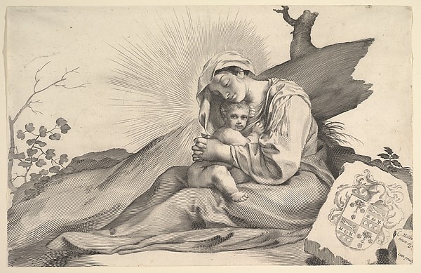 Virgin and Child by Claude Mellan