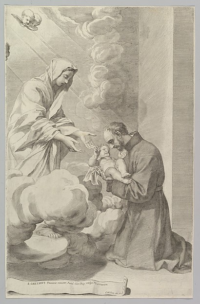 St. Gaëtan, Founder of the Theatines by Claude Mellan
