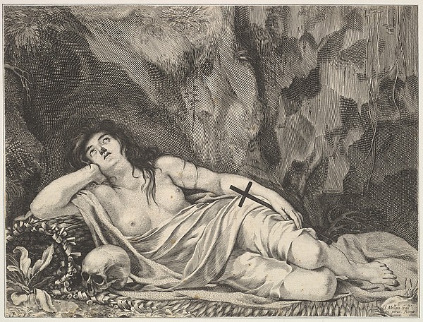 St. Mary Magdalen Reclining in a Grotto by Claude Goyrand