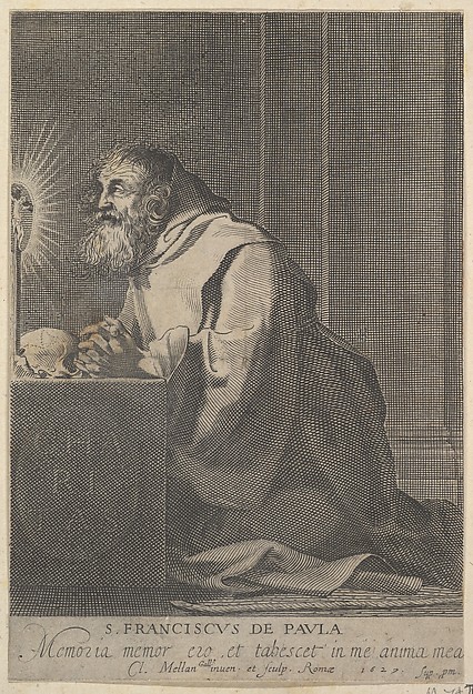 St. Francis de Paul by Claude Mellan