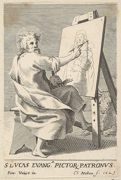 St. Luke Painting the Virgin by Claude Mellan