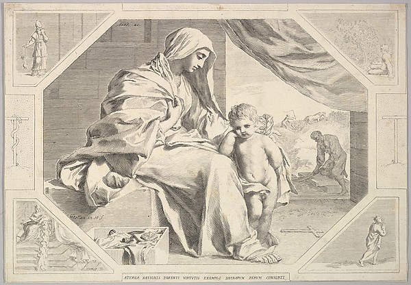 Holy Family by Claude Mellan