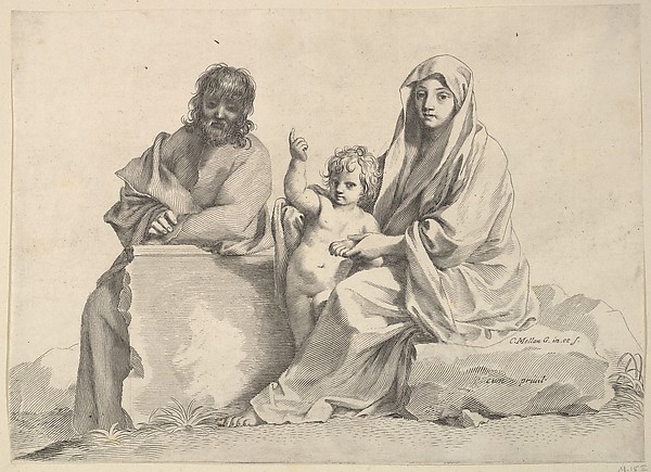 Holy Family by Claude Mellan
