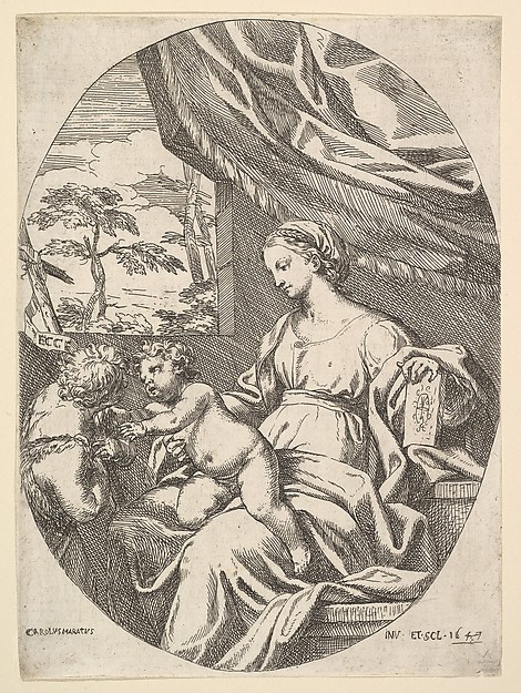 The Virgin and Child with the Young St. John the Baptist by Carlo Maratti
