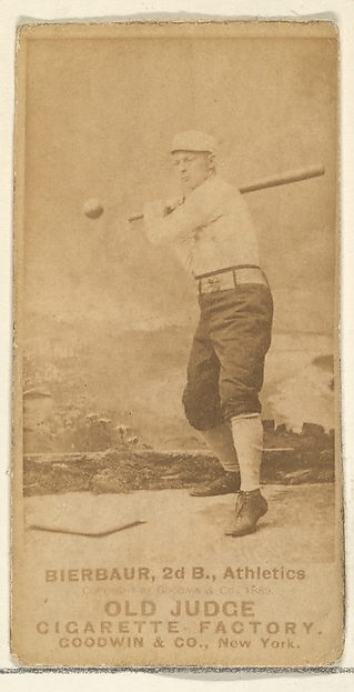 Bierbauer, 2nd Base, Philadelphia Athletics, from the Old Judge series (N172) for Old Judge Cigarettes