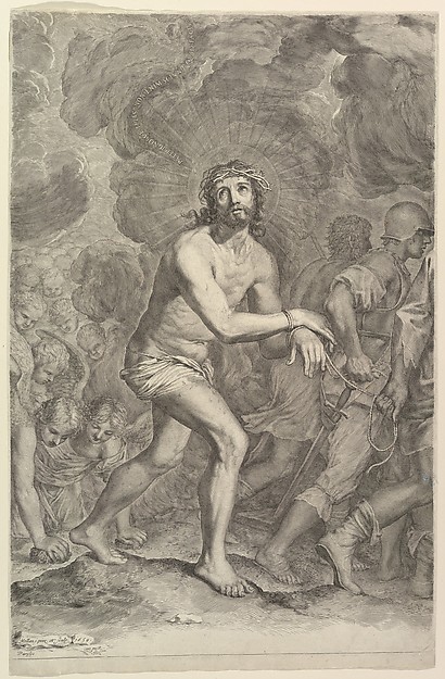 Christ Taken by Soldiers (La Montée au Calvaire) by Claude Mellan