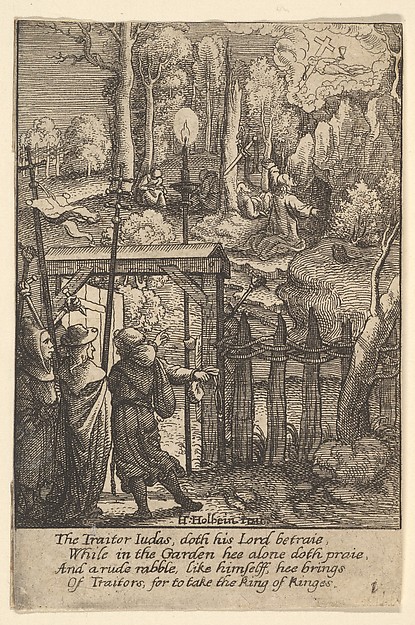 Jesus on the Mount of Olives by Wenceslaus Hollar
