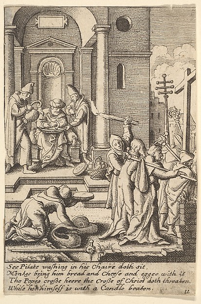 The washing of hands by Wenceslaus Hollar