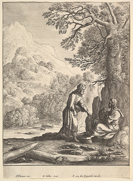 The Temptation of Jesus by Wenceslaus Hollar