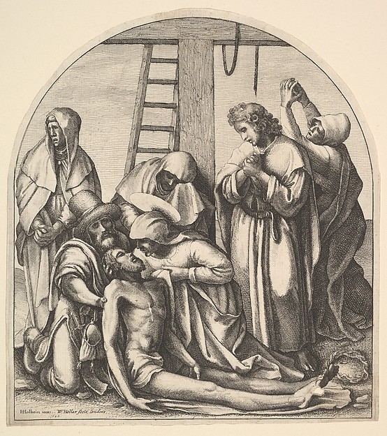 Descent from the Cross by Wenceslaus Hollar