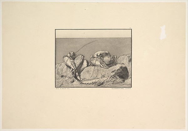 Siesta I, from the series Radierte Skizzen