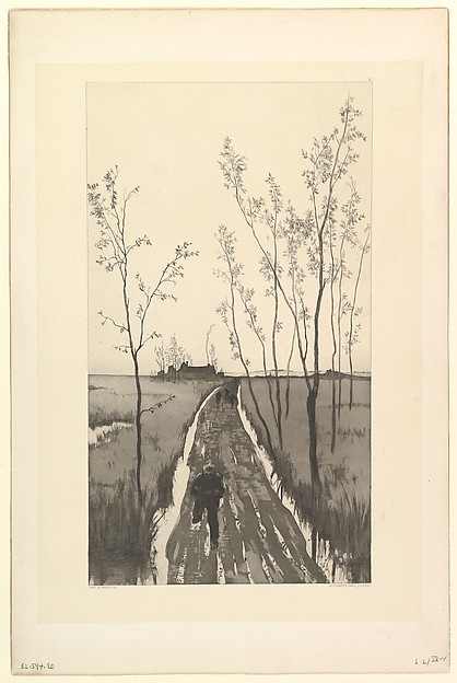 Verfolgung, from the series Radierte Skizzen