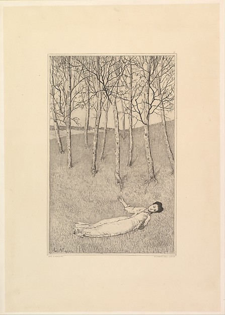 Frühlingsanfang, from the series "Radierte Skizzen"