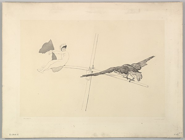 Schaukel, from the series Radierte Skizzen