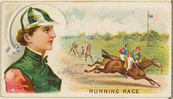 Running Race, from the Games and Sports series (N165) for Old Judge Cigarettes