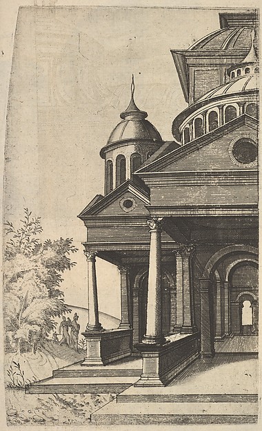 Half of Building [Templum Saturni] from the series 'Ruinarum variarum fabricarum delineationes pictoribus caeterisque id genus artificibus multum utiles'
