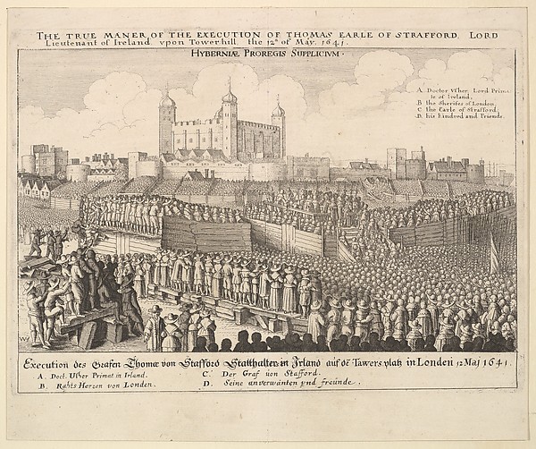 Wenceslaus Hollar, The true maner [manner] of the execution of Thomas Earle of Strafford