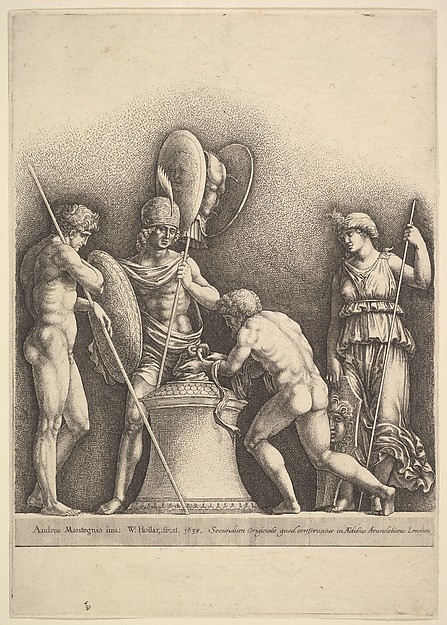 Four Classical Figures (pagan sacrifice)