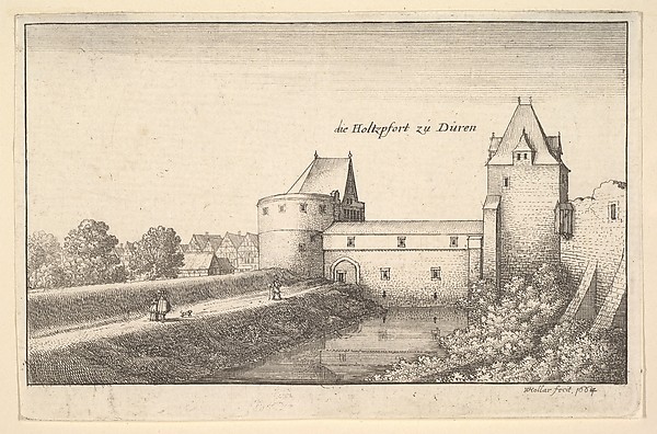 Fortified gate at Düren, from "European Views"