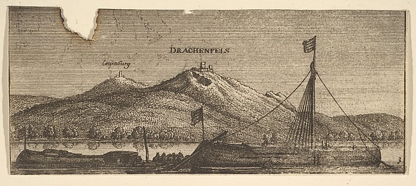 Drachenfels and Lowenburg, from "German Views" by Wenceslaus Hollar, The Metropolitan Museum of Art