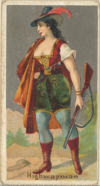 Highwayman, from the Occupations for Women series (N166) for Old Judge and Dogs Head Cigarettes