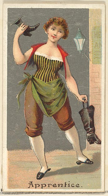Apprentice, from the Occupations for Women series (N166) for Old Judge and Dogs Head Cigarettes