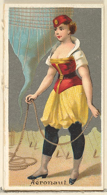Aeronaut, from the Occupations for Women series (N166) for Old Judge and Dogs Head Cigarettes