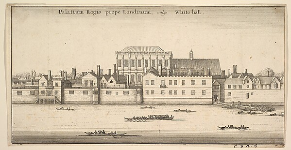 Palatium Regis prope Londinum, vulgo White-hall (Royal Palace of Whitehall, London)