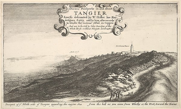 Prospect of ye North side of Tangier regarding the mayne Sea from the hill as you come from Whitby or the West, toward the Towne, from "Views of Tangier"