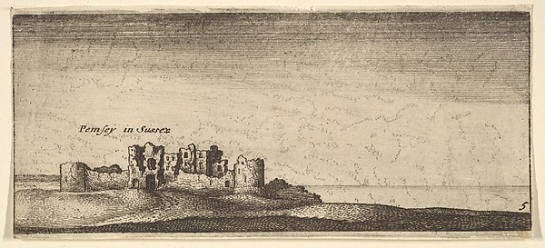 Pevensey Castle, from "English Views"