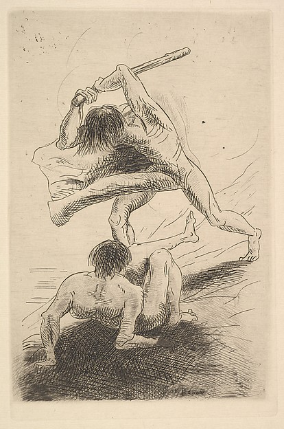 Cain and Abel by Odilon Redon