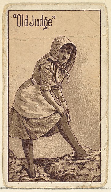Actress from the Old Judge series (N167) for Old Judge Cigarettes