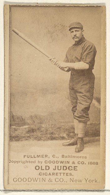 Fullmer, Catcher, Baltimore Orioles, from the Old Judge series (N172) for Old Judge Cigarettes