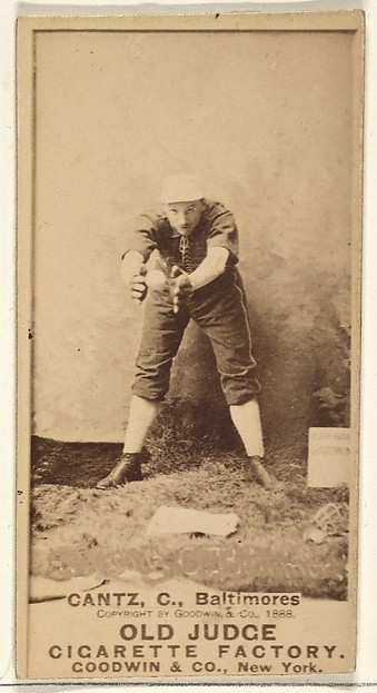 Gantz, Catcher, Baltimore Orioles, from the Old Judge series (N172) for Old Judge Cigarettes by Goodwin & Company, The Metropolitan Museum of Art