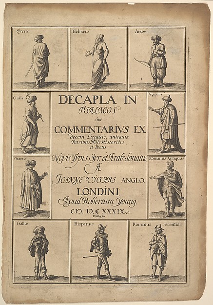 Title page: Decapla in Psalmos by Wenceslaus Hollar, The Metropolitan Museum of Art